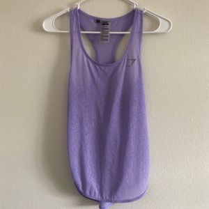 Gymshark purple sheer tank